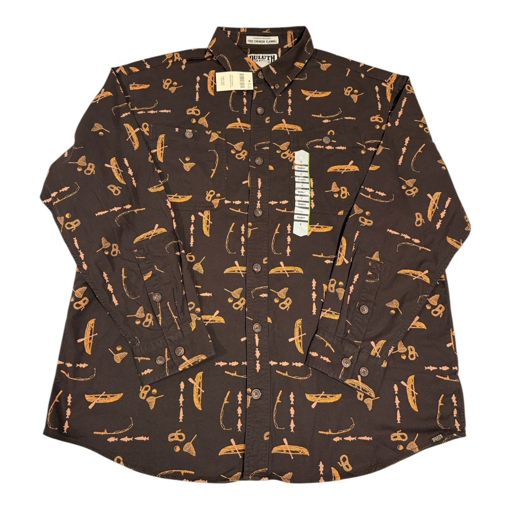 Duluth Trading Free Swingin' Flannel Shirt Men's XLG Relaxed Fit NWT